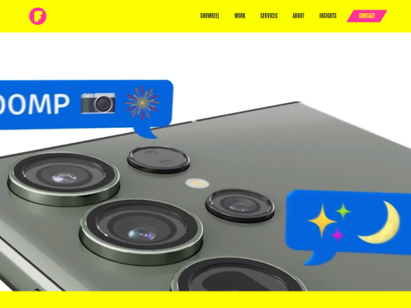 Screenshot of fall off the wall website.