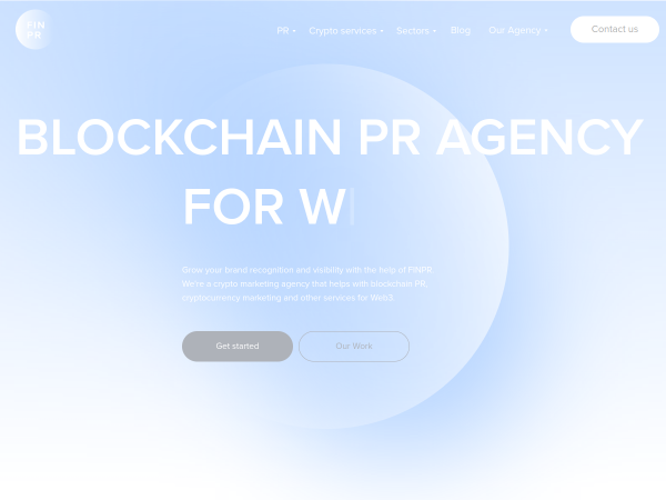 Screenshot of finpr website.