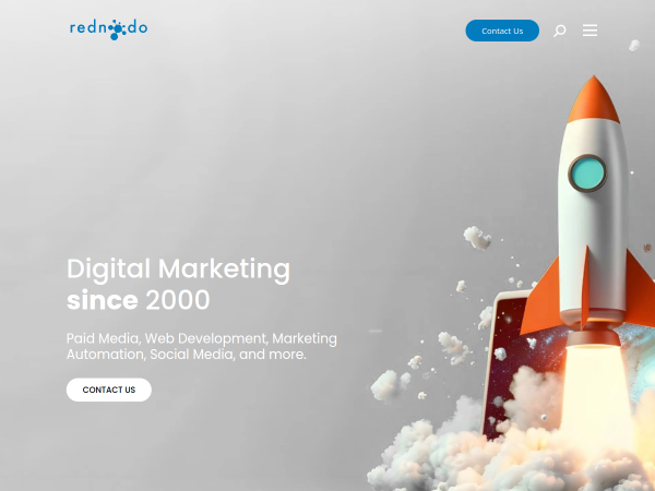 Screenshot of rednodo website.