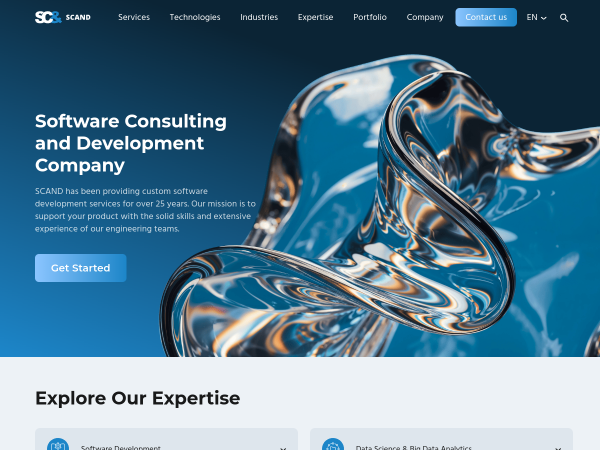Screenshot of scand poland website.