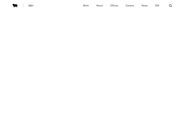 Screenshot of bbh stockholm website.