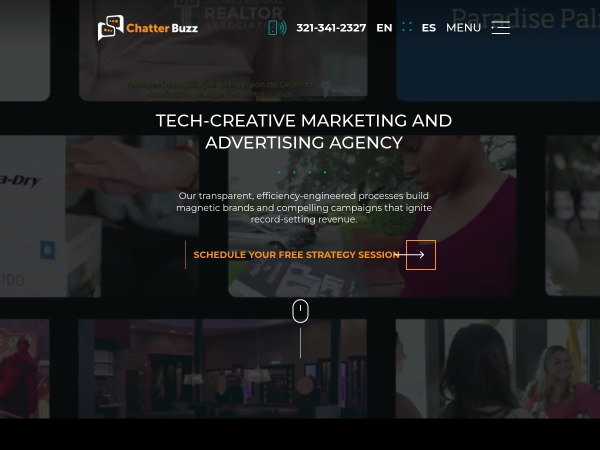 Screenshot of chatter buzz website.