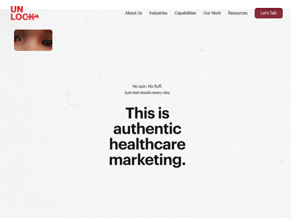 Screenshot of decode digital website.