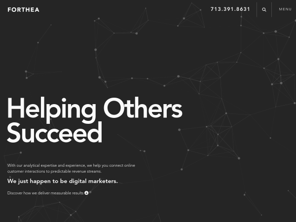 Screenshot of forthea website.