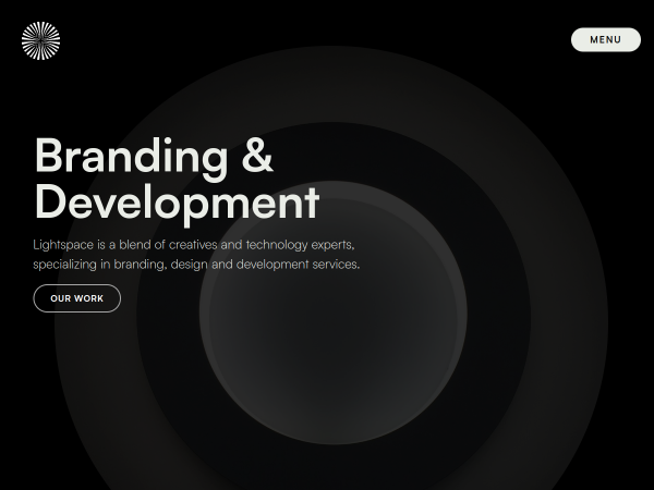 Screenshot of lightspace website.