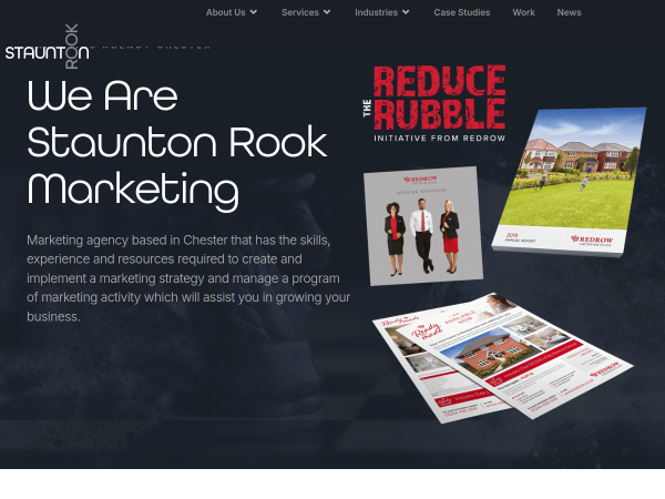 Screenshot of staunton rook website.