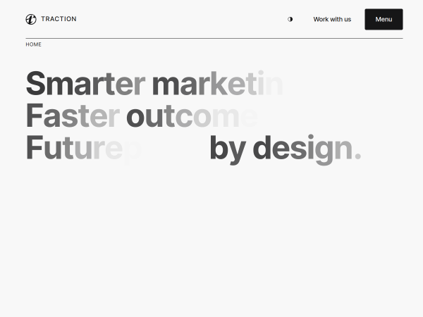 Screenshot of traction website.