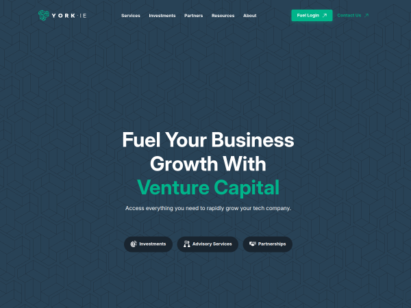 Screenshot of york ie website.