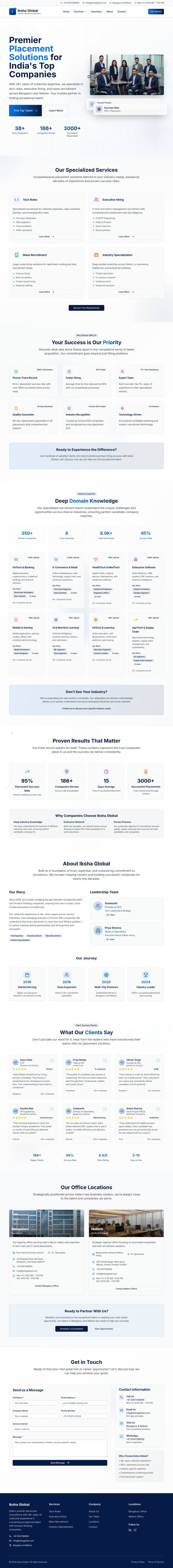 iKsha Global website preview