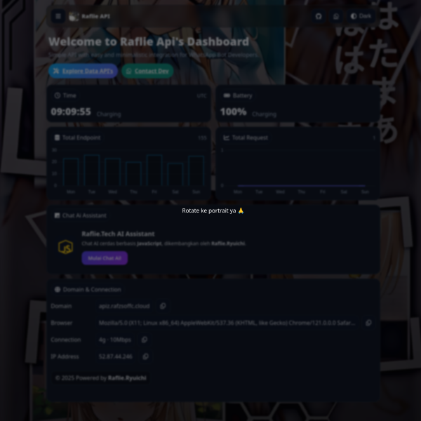 Screenshot apiz.rafzsoffc.cloud