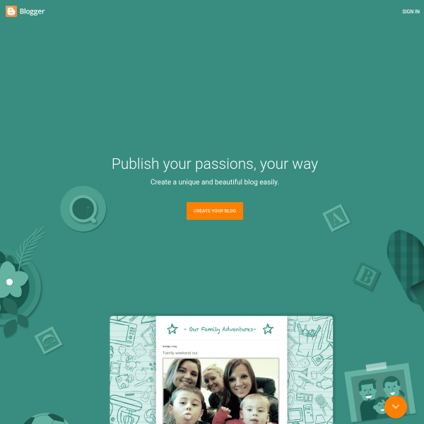 Screenshot blogger.com