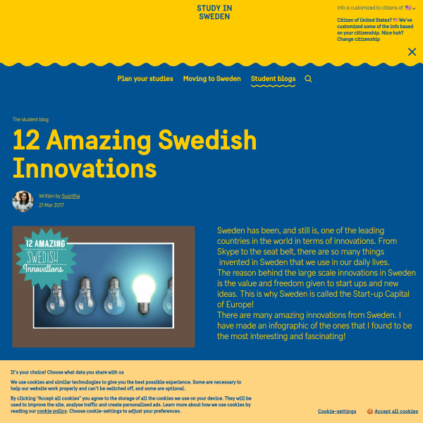 12 Amazing Swedish Innovations - Study in Sweden: the student blog