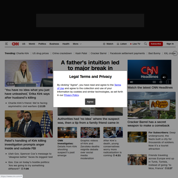 Screenshot cnn.com