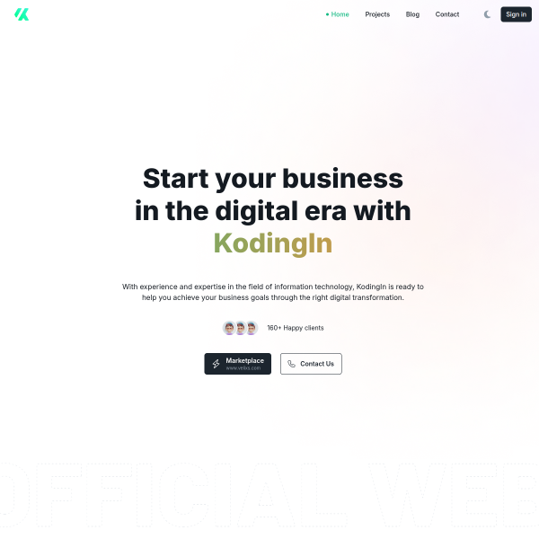 Screenshot koding.in