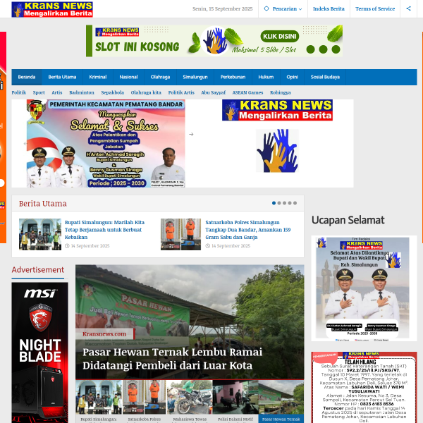 Screenshot kransnews.com