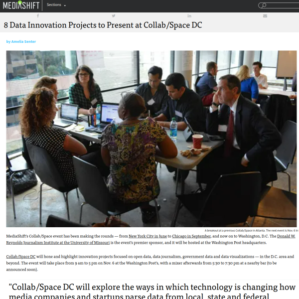 8 Data Innovation Projects to Present at Collab/Space DC - MediaShift