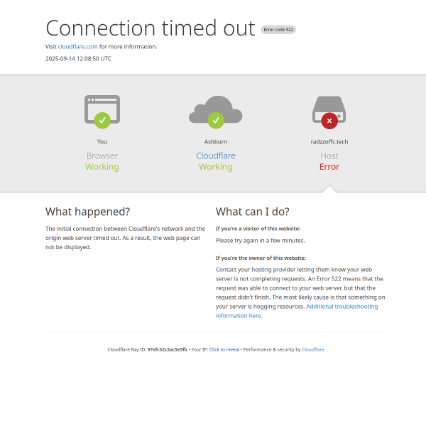 Screenshot radzzoffc.tech