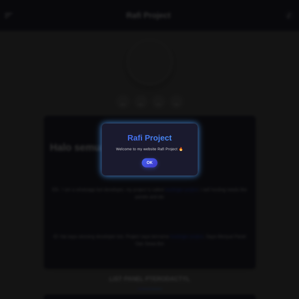 Screenshot rafi-panel.vercel.app