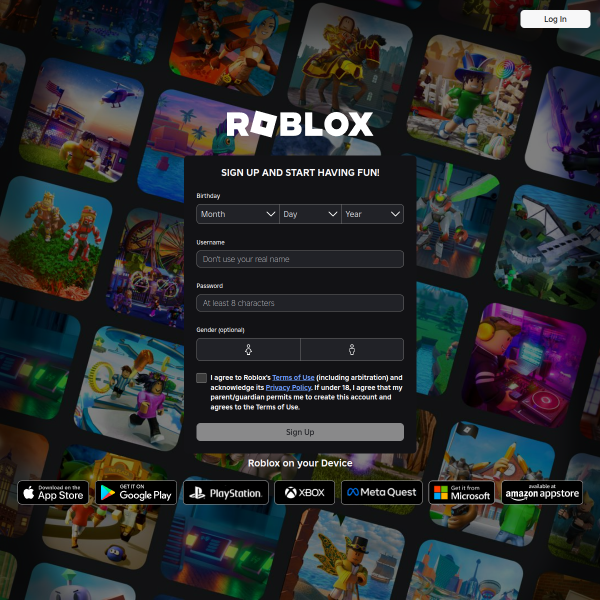 Screenshot roblox.com