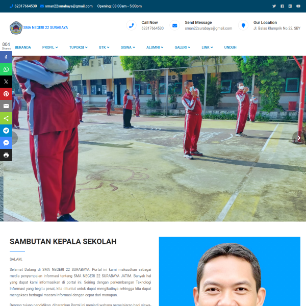 Screenshot sman22sby.sch.id