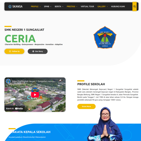Screenshot smkn1sungailiat.sch.id