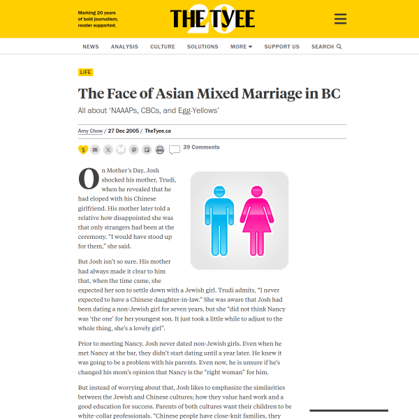 The face of Asian mixed marriage in British Columbia