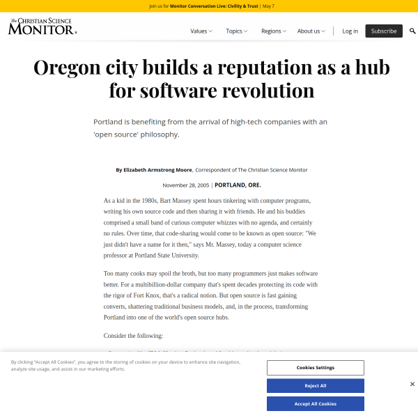 Portland builds a reputation as a hub for the open source software revolution