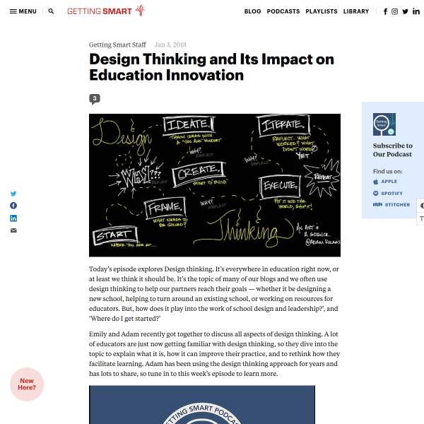 Design Thinking and its Impact on Education Innovation - Getting Smart