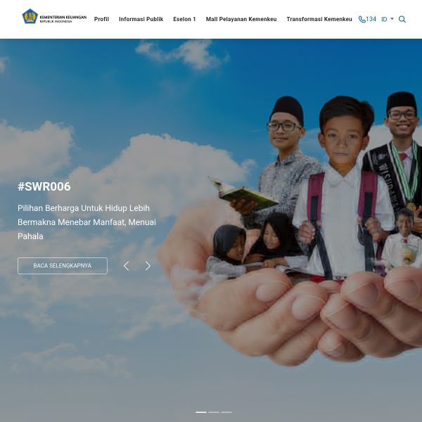 Screenshot www.kemenkeu.go.id