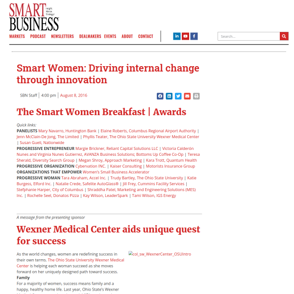 Smart Women: Driving internal change through innovation - Smart Business Magazine