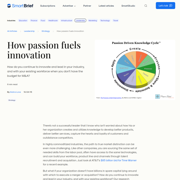 How passion fuels innovation