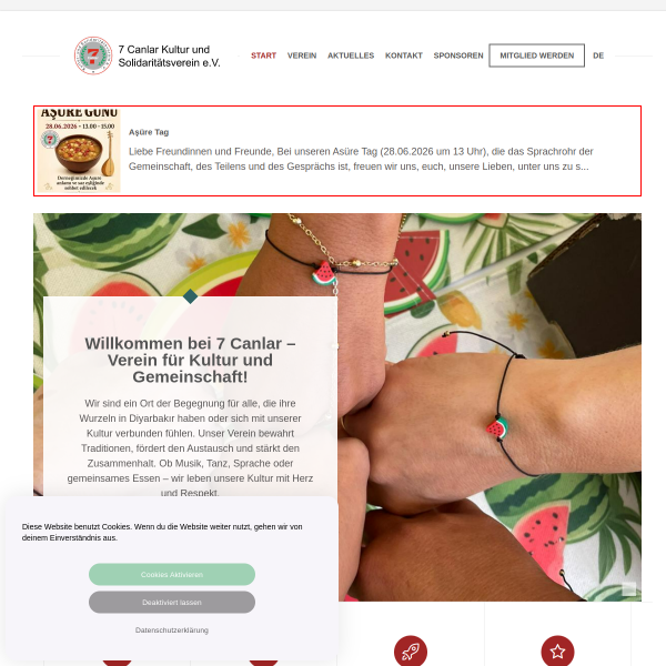 7 Canlar e.V. – Desktopansicht