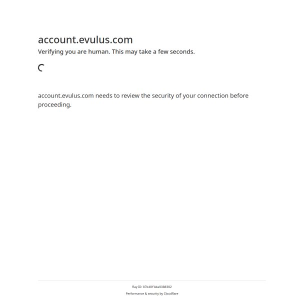  account.evulus.com screen