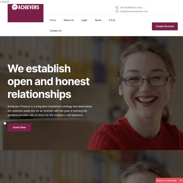 Achieversfinance screenshot