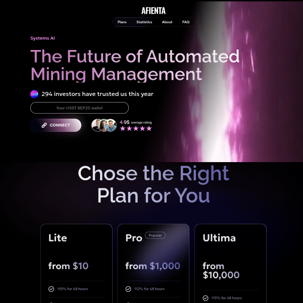 Afienta.com screenshot