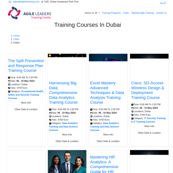 hr training courses in dubai