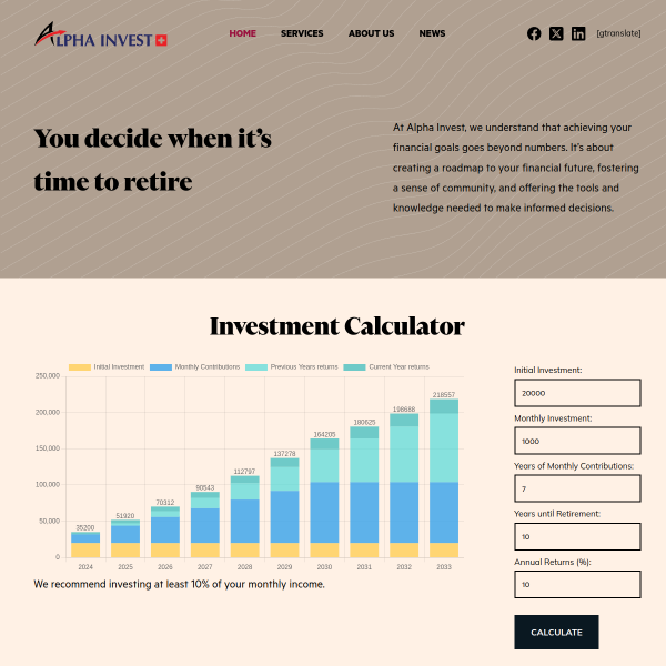  alpha-invest.org screen