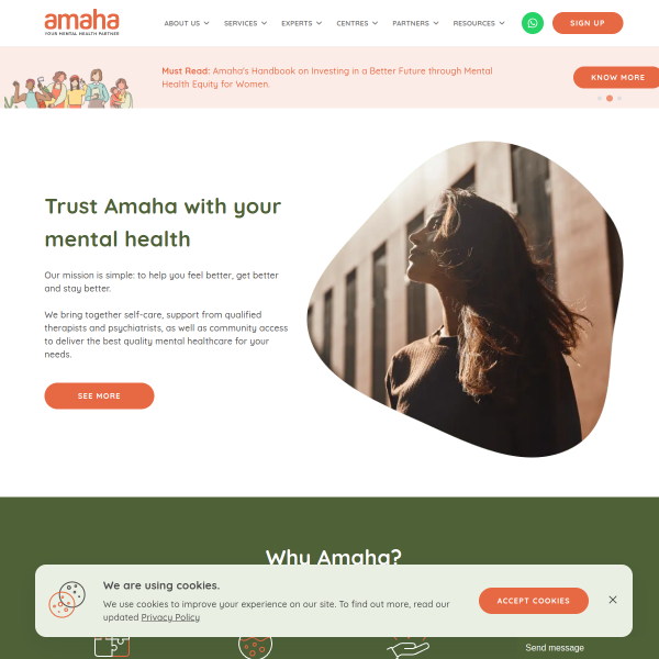 Amaha - Mental Health Care in India