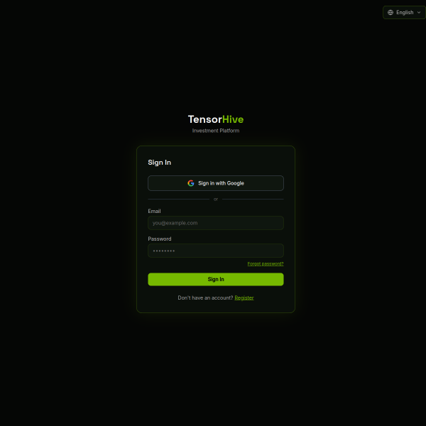  app.tensorhive.io screen