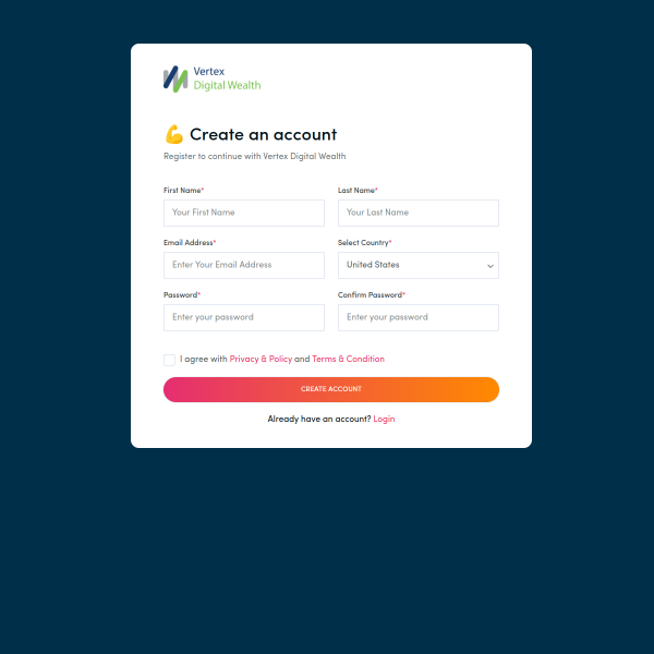 Vertexdigitalwealth screenshot