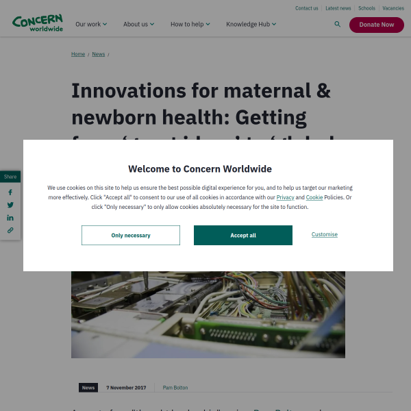 Innovations for maternal & newborn health: Getting from ‘great ideas’ to ‘global lifesavers’