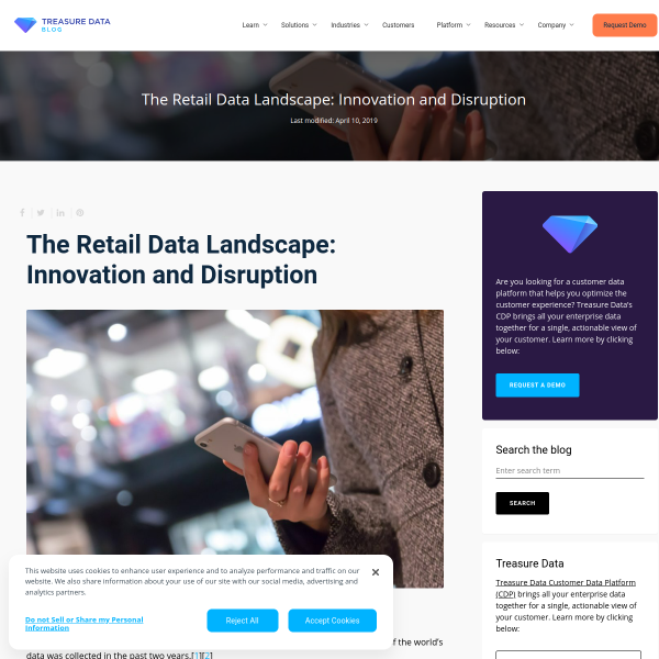 The Retail Data Landscape: Innovation and Disruption - Treasure Data Blog