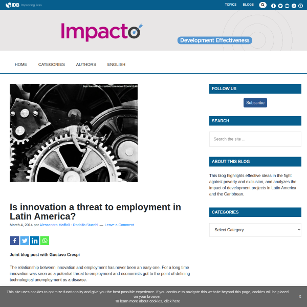 Is innovation a threat to employment in Latin America? - Development that Works