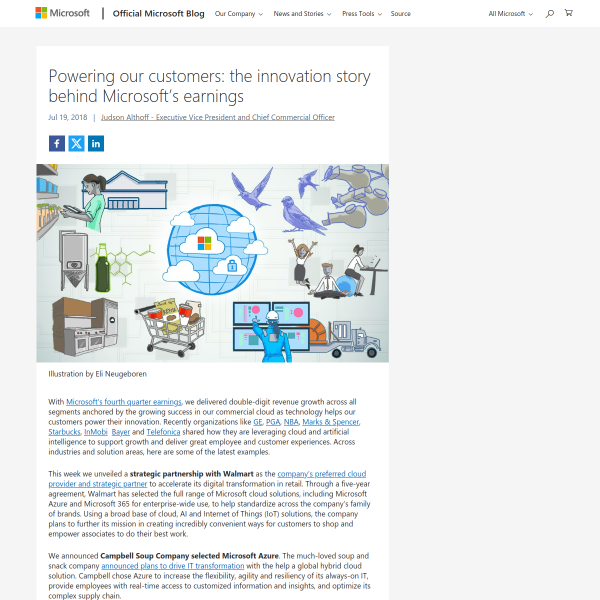 Powering our customers: the innovation story behind Microsoft’s earnings - The Official Microsoft Blog