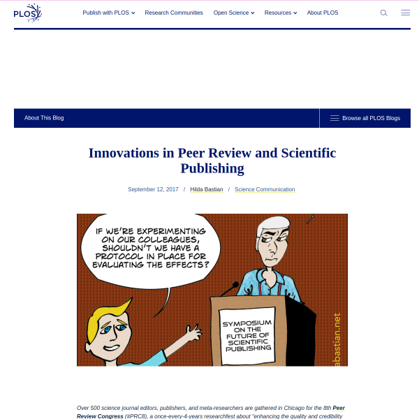 Innovations in Peer Review and Scientific Publishing - Absolutely Maybe