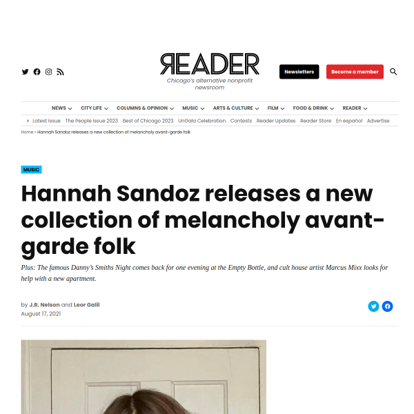 Hannah Sandoz releases a new collection of melancholy avant-garde folk