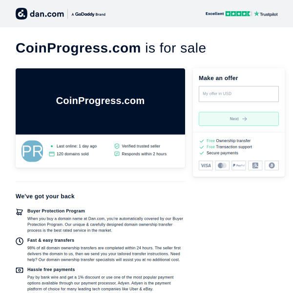  coinprogress.com screen