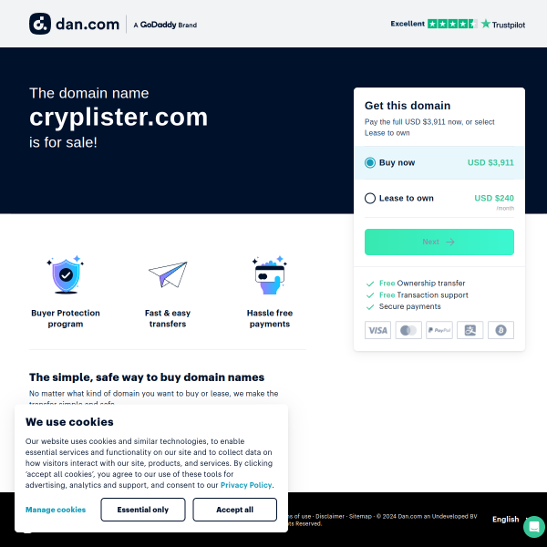  cryplister.com screen
