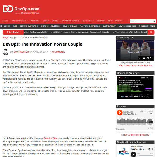 DevOps: The Innovation Power Couple - DevOps.com