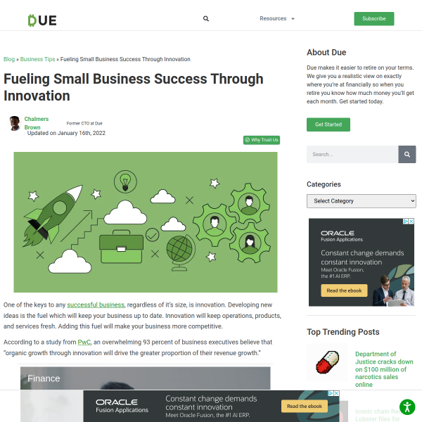 Fueling Small Business Success Through Innovation - Due